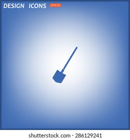 icon shovel. icon. vector design