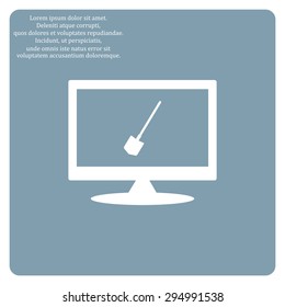 icon shovel. icon. vector design