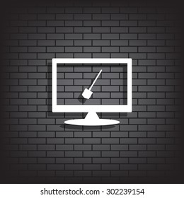 icon shovel. icon. vector design