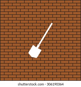 icon shovel. icon. vector design