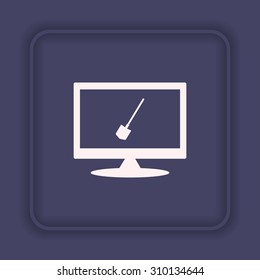 icon shovel. icon. vector design