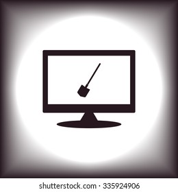 icon shovel. icon. vector design