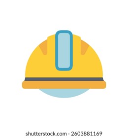 Icon showcasing a construction worker helmet focusing on compliance checks.