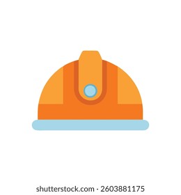 Icon showcasing a construction worker helmet emphasizing protective gear.