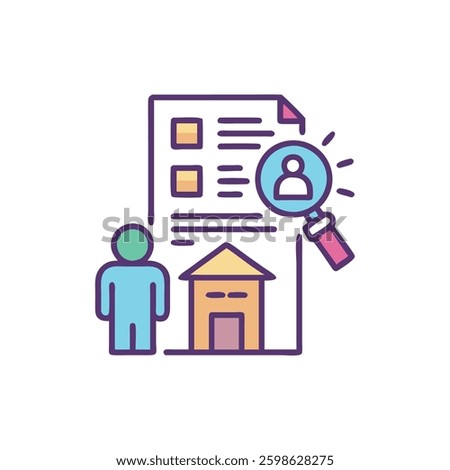 Icon showcasing tenant rights emphasizing advocacy.