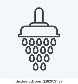 Icon Shower. related to Eid Al Fitr symbol. islamic. ramadhan. simple illustration