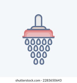Icon Shower. related to Eid Al Fitr symbol. islamic. ramadhan. simple illustration