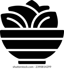 Icon showing about vegetable salad in a healthy bowl