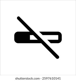 An icon showing a no-smoking symbol, indicating smoke-free hotel rooms.