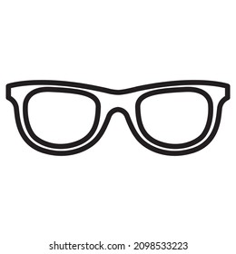 Icono que muestra el contorno de las gafas.