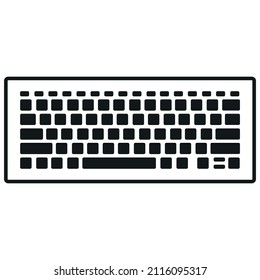 Icono que muestra el contorno del teclado.