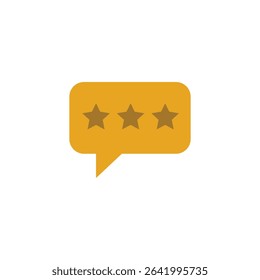 Icon Showing Rating Star, Score Evaluation, Performance Rank, Viewer Feedback, and Customer Response for Products or Services