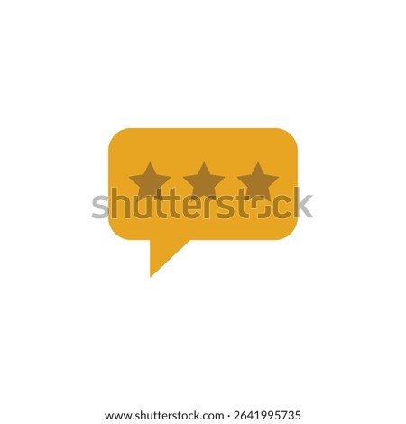 Icon Showing Rating Star, Score Evaluation, Performance Rank, Viewer Feedback, and Customer Response for Products or Services