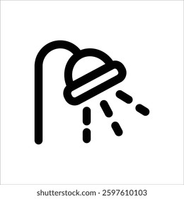 An icon showing a shower facility