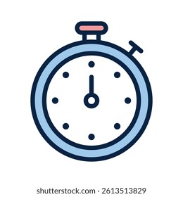 Icon showing a stopwatch for precise time measurement