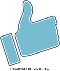 
Esta es una ilustración de un icono de signo "pulgar arriba". Cuenta con un diseño simple, por lo que es un icono versátil y fácil de usar.