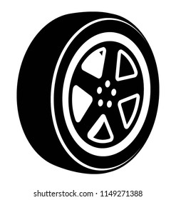 
An icon showing tilt tyre 
