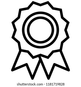 The icon shows an award. Suitable for all devices, SEO, SMM, UX. Pixel precise design. Perfect for use in presentations, analytical reports, branding. Use it on any surface