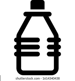 Icon shows a bottle of mineral water. Pixel precise design. Suitable for all devices, SEO, SMM, UX. Perfect for use in presentations, analytical reports, branding