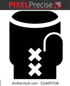 Icon shows boxing glove. Pixel precise design. Suitable for all devices, SEO, SMM, UX. Perfect for use in presentations, analytical reports, branding and many other. Use it on any surface