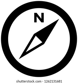 Icon shows a compass. Pixel precise design. Suitable for all devices, SEO, SMM, UX. Perfect for use in presentations, analytical reports, branding. Use it on any surface
