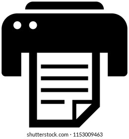 The icon shows a desktop printer. Pixel precise design. Suitable for all devices, SEO, SMM, UX. Perfect for use in presentations, analytical reports, branding and many other. Use it on any surface