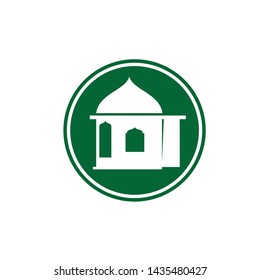 The icon shows the direction to the mosque
