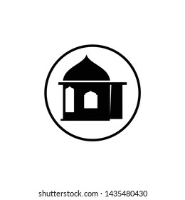 The icon shows the direction to the mosque