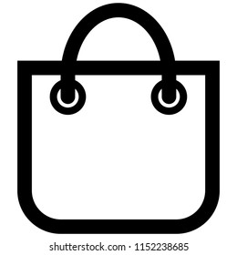 The icon shows empty shopping bag. Pixel precise design. Suitable for all devices, SEO, SMM, UX. Perfect for use in presentations, analytical reports, branding and many other. Use it on any surface