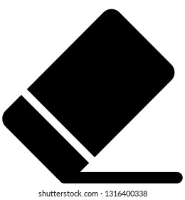 Icon shows an eraser. Pixel precise design. Suitable for all devices, SEO, SMM, UX. Perfect for use in presentations, analytical reports, branding and many other. Use it on any surface