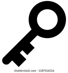 Icon shows a key. Pixel precise design. Suitable for all devices, SEO, SMM, UX. Perfect for use in presentations, analytical reports, branding and many other. Use it on any surface