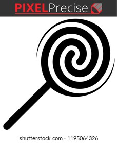 Icon shows lollipop. Pixel precise design. Suitable for all devices, SEO, SMM, UX. Perfect for use in presentations, analytical reports, branding and many other. Use it on any surface