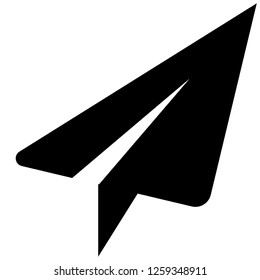 Icon shows a sign to send, share. Pixel precise design. Suitable for all devices, SEO, SMM, UX. Perfect for use in presentations, analytical reports, branding and many other. Use it on any surface