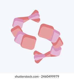 Icon Shrimp. related to Seafood symbol. flat style. simple design illustration