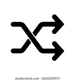 Icon a shuffle, isolated against a clean background.