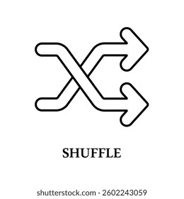 Icon a shuffle, isolated against a clean background.