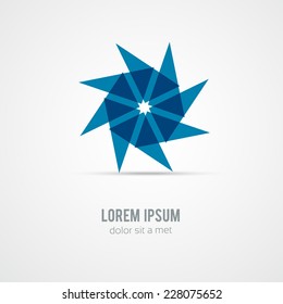 Icon shuriken. Vector illustation