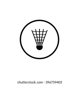 Icon a shuttlecock. Icon badminton.