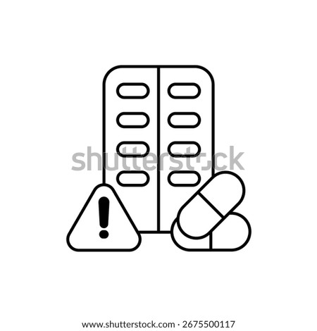 Icon a side effects, isolated against a clean background.