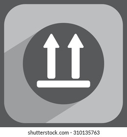 Icon of Side Up sign, symbol