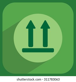 Icon of Side Up sign, symbol