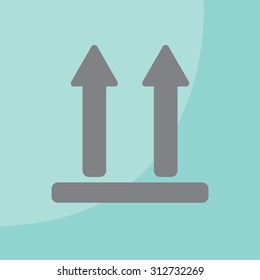 Icon of Side Up sign, symbol