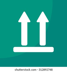 Icon of Side Up sign, symbol