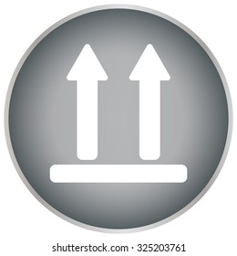 Icon of Side Up sign, symbol