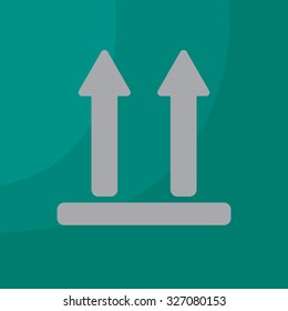 Icon of Side Up sign, symbol