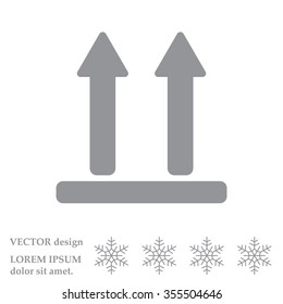 Icon of Side Up sign, symbol