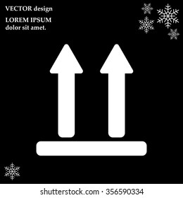 Icon of Side Up sign, symbol