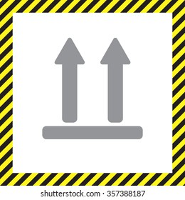 Icon of Side Up sign, symbol