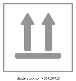 Icon of Side Up sign, symbol