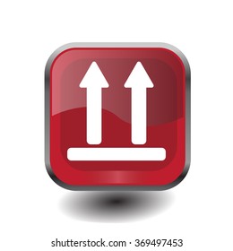 Icon of Side Up sign, symbol